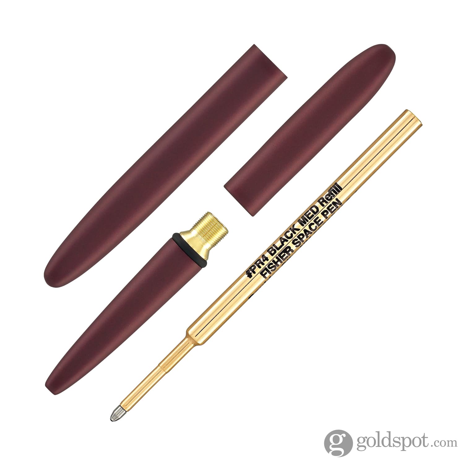 Fisher Space Pen Bullet Ballpoint Pen - Cerakote® Black Cherry Finish - Compact & Refillable for Outdoor, Travel & Everyday Use