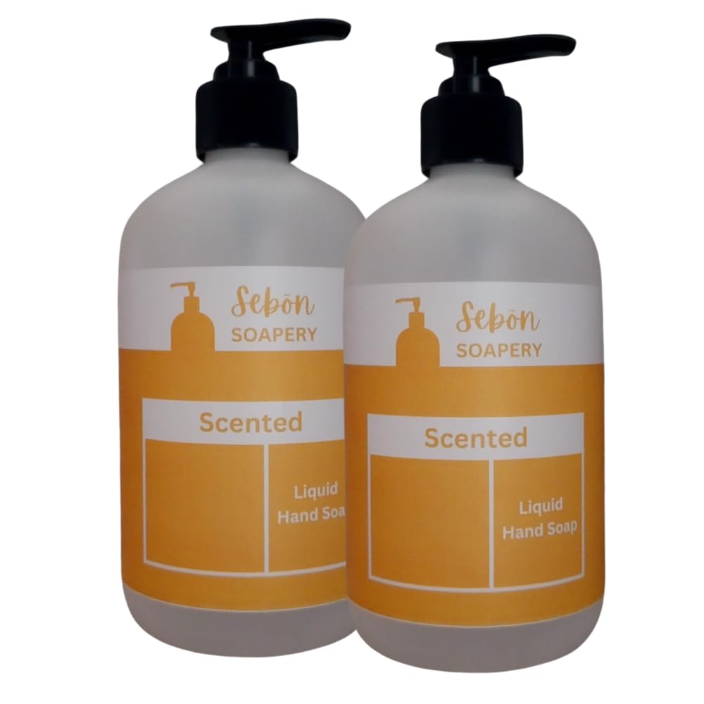 Sebon Blood Orange Hand Soap 32oz (2 Pack) - Refreshing for Home & Office