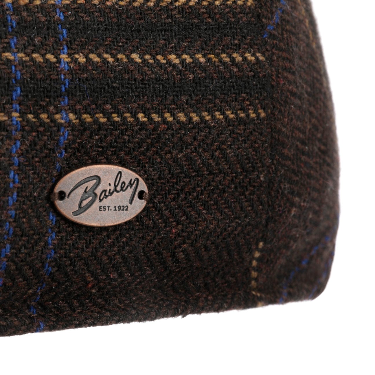 Bailey 1922 Byram Check Flat Cap - Classic Wool Ivy Newsboy Hat for Men | Perfect for Fall, Winter & Outdoor Activities