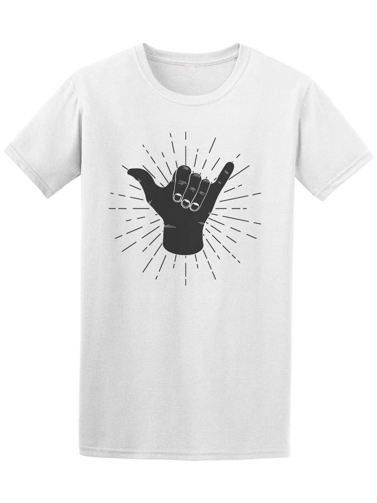 Vintage Surfing Shaka Hand T-Shirt for Men - Soft Cotton Retro Graphic Tee - Perfect for Beach Parties, Summer Outfits & Casual Wear