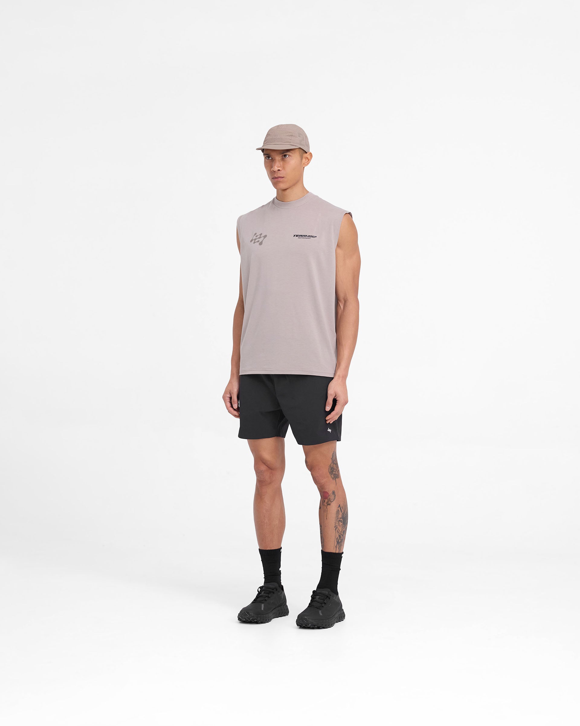 247 Future Terrains Oversized Tank Top - Moonrock - Stylish & Comfortable Women's Casual Wear for Summer, Gym, and Outdoor Activities