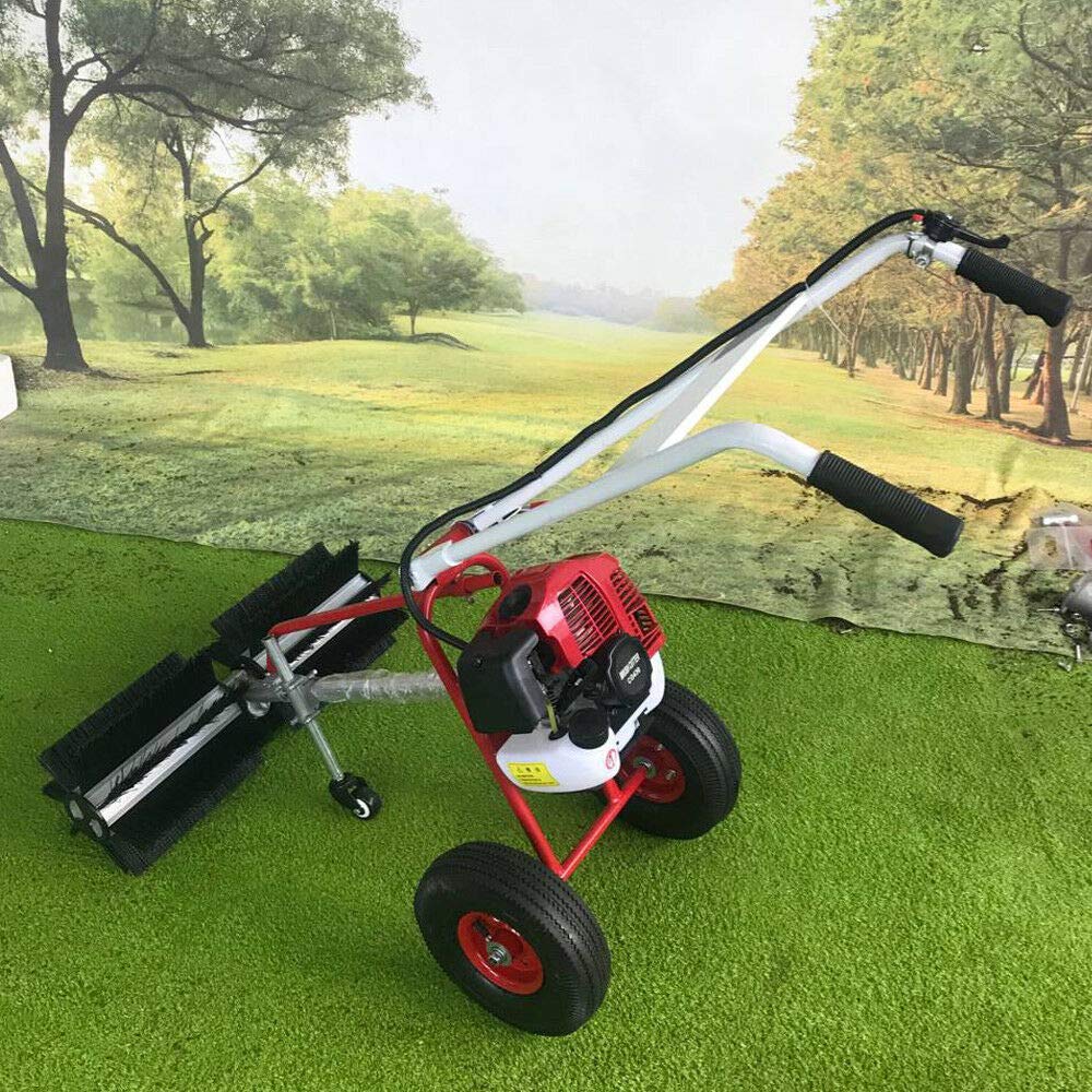 43CC Handheld Power Sweeper - 2-Stroke Lawn & Driveway Cleaning Machine for Outdoor Use