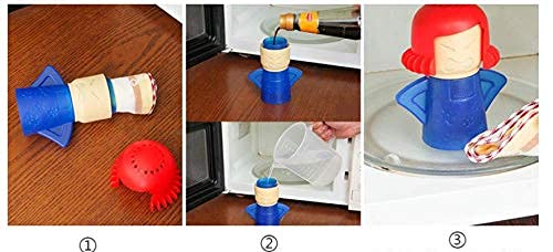 4 Pack Angry Mom Microwave Cleaner - Steam Cleaning Kit for Microwave Ovens with Vinegar & Water, High-Temperature Safe Kitchen Cleaning Tool for Home & Office - Perfect for Deep Cleaning & Removing Stubborn Stains