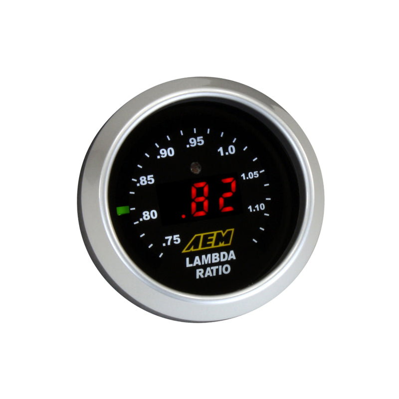 AEM Digital Wideband UEGO Air Fuel Ratio Gauge - High Performance O2 Sensor for Cars, Trucks & Racing - Real-Time AFR Monitoring for Tuning & Diagnostics