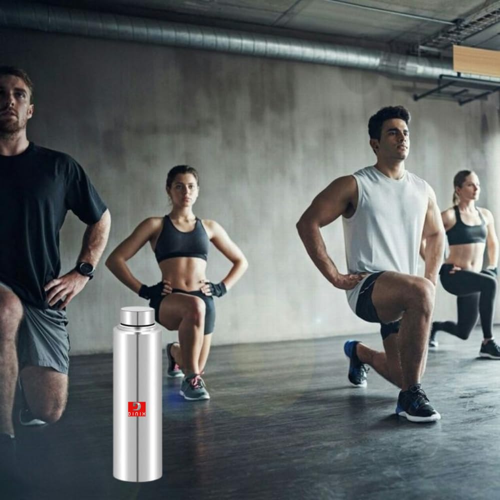 Dinix 1L (1000ml) Stainless Steel Water Bottle - Insulated, Leakproof & BPA-Free | Perfect for Gym, School, Travel & Outdoor Activities | Keeps Drinks Cold 24Hrs/Hot 12Hrs | Pack of 1