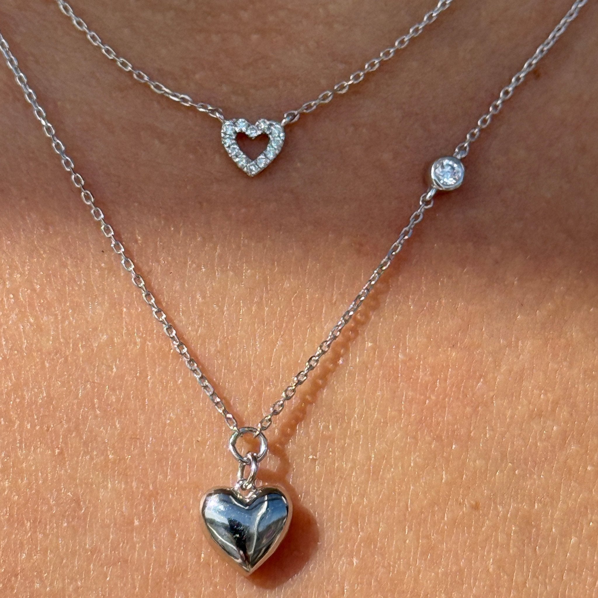 14k Rose Gold Diamond Heart Pendant Necklace for Women - Elegant Jewelry Gift for Valentine's Day, Anniversary & Special Occasions
