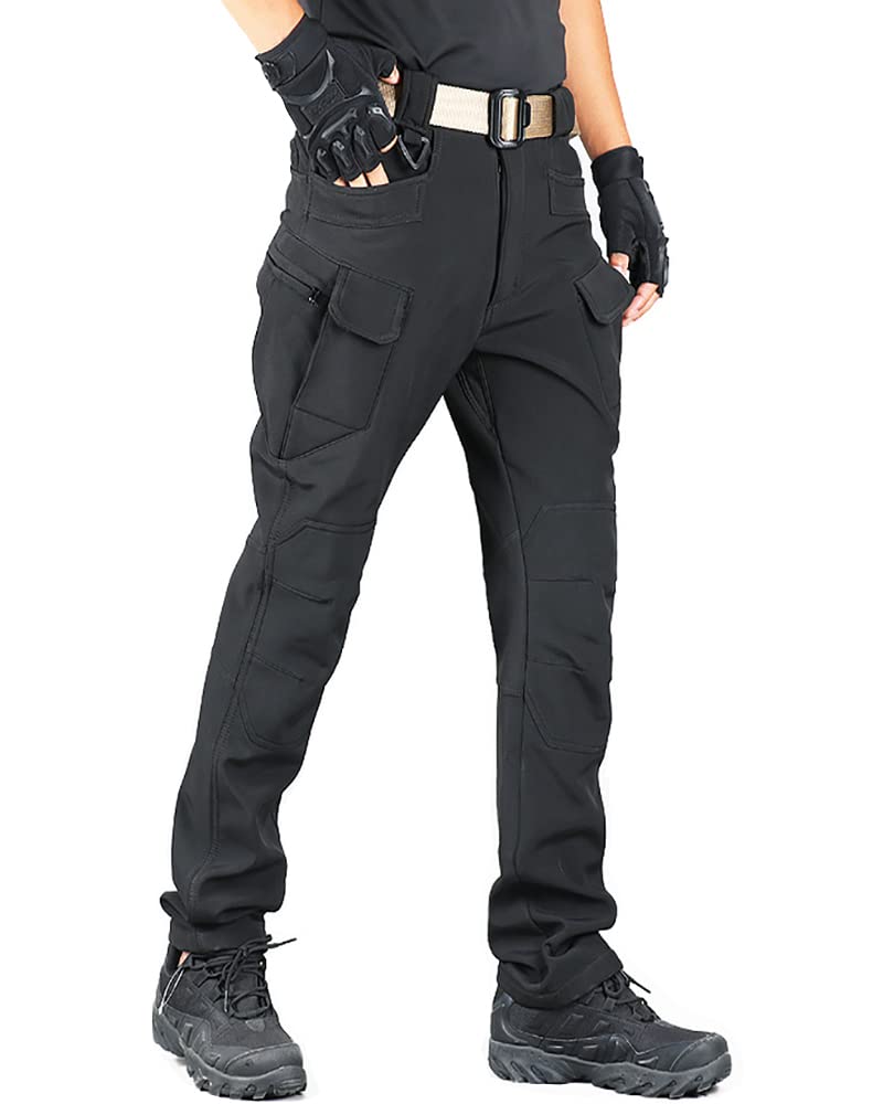 **Men's Fleece Tactical Workout Pants - Outdoor Hiking, Casual, Fishing Cargo Pants with Multiple Pockets (Size 28-46, No Belt Included) - Perfect for Gym, Camping & Everyday Wear**