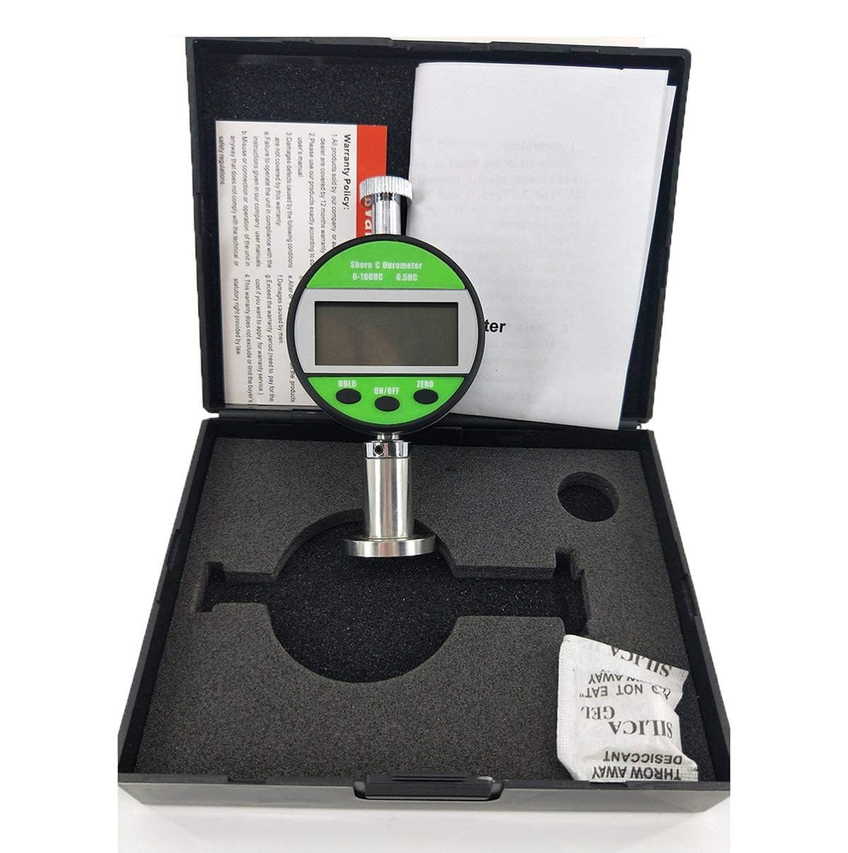 LX-C-Y Digital Shore C Hardness Tester Durometer 0-100HC for Rubber & Plastic - Measure Material Hardness in Automotive, Manufacturing & Quality Control