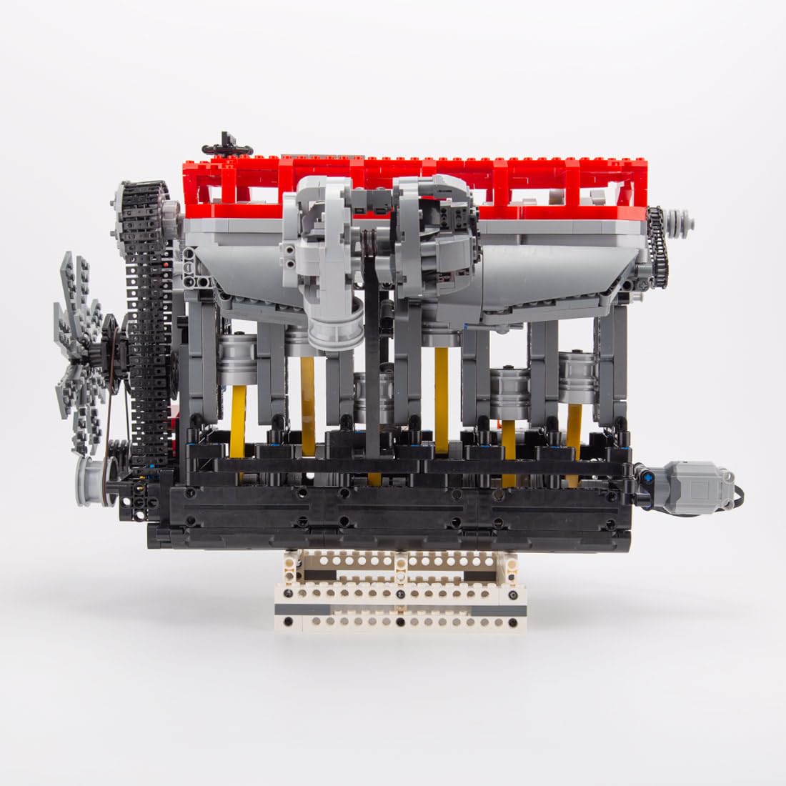 Kooteyybhyy Inline 6 Cylinder Engine Model Building Kit - 2013PCS Mini SOHC Turbocharged Engine Bricks with Working Mechanism, STEM Educational Toy for Adults | Perfect Gift for Car Enthusiasts & DIY Engine Builders (Great for Birthday, Office Display, and STEM Learning Projects)