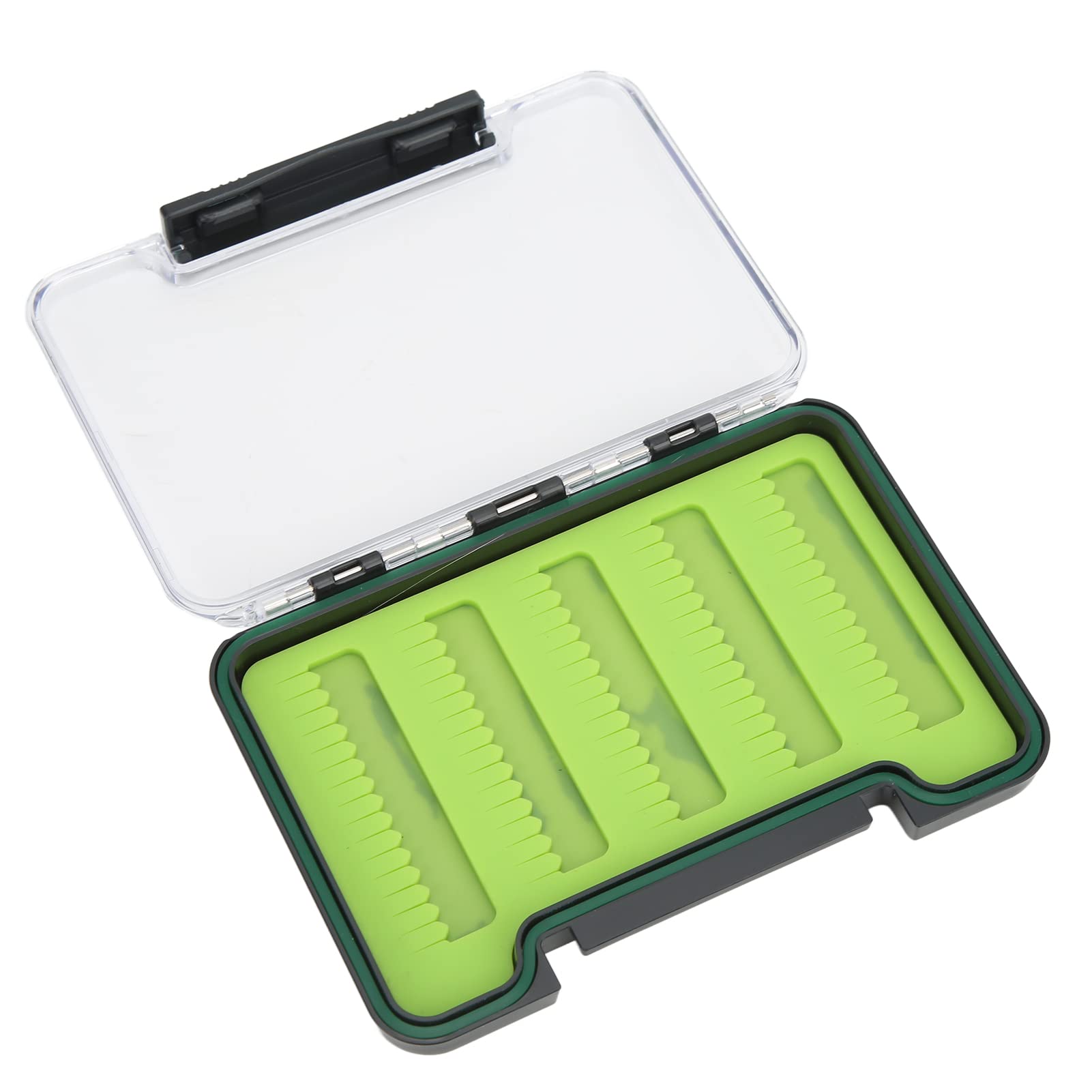 Ubersweet® Lightweight Portable Fly Fishing Dry Flies Box - Large Capacity, Impact Resistant Pocket-Size Tackle Storage for Fishing Gear Enthusiasts | Perfect for Trout, Bass & Fly Fishing Trips | Camping, Hiking & Outdoor Adventures