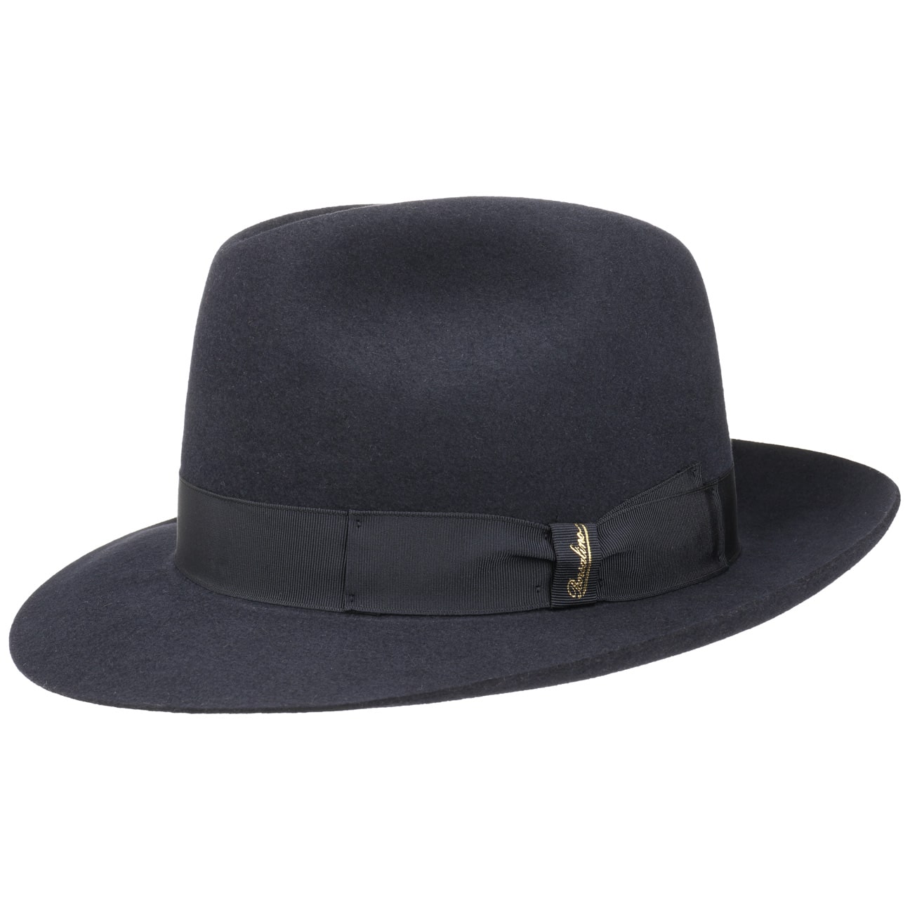 Borsalino Marengo Fur Felt Bogart Hat for Men - Classic Fedora Style for Outdoor, Travel & Formal Occasions