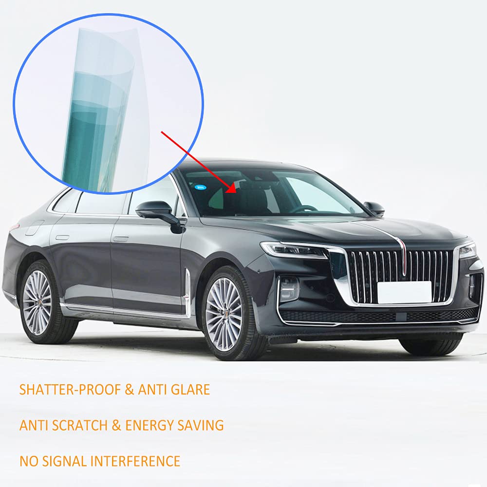 Premium Nano Ceramic Car Window Tint Film - 99% UV Protection & Heat Insulation - 80% VLT Sun Blocking Solar Film for Windshield & Side Windows (60