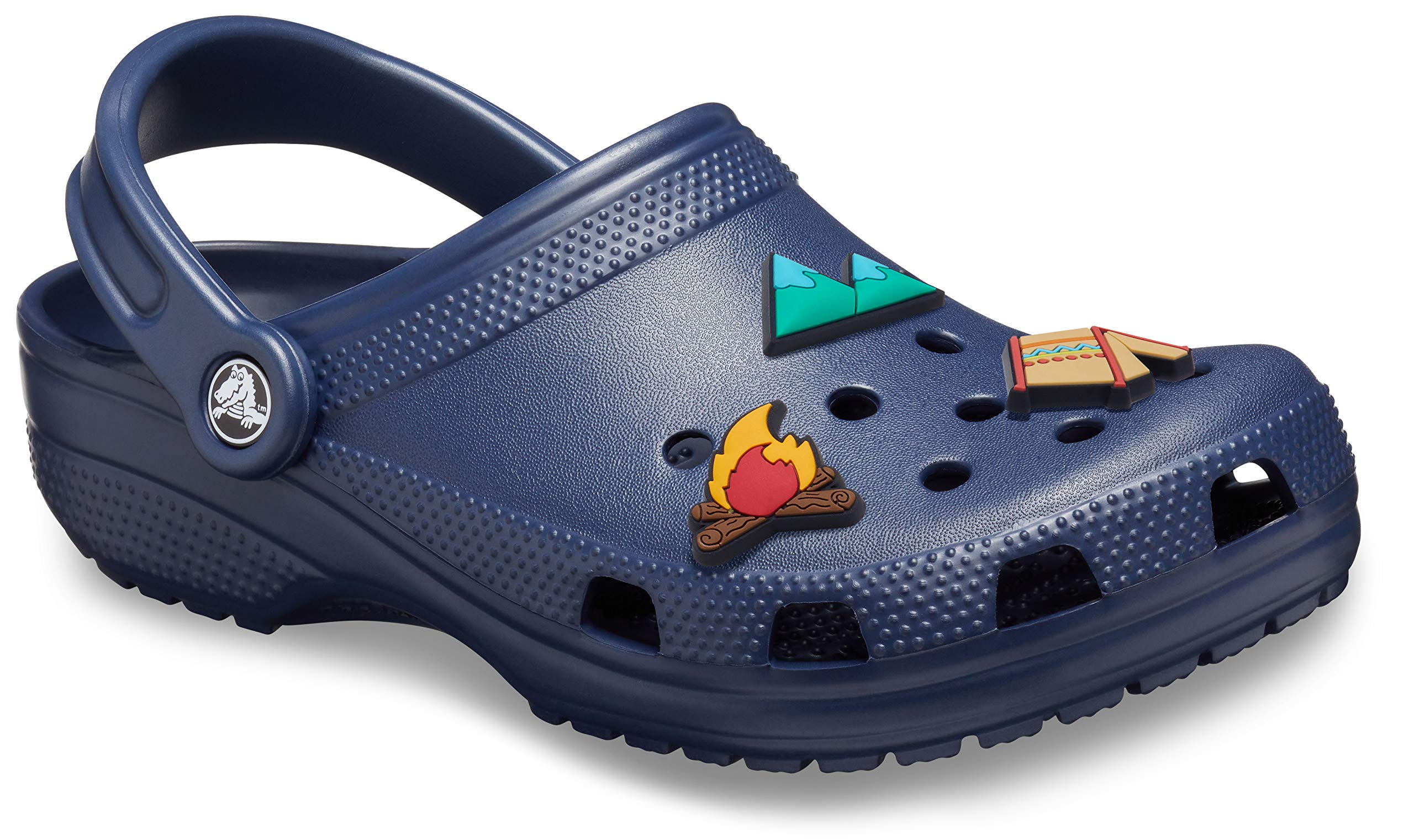 Crocs Classic Clog for Men & Women with 3-Pack Jibbitz Charms - Comfortable Slip-On Shoes for Casual Wear, Garden, Beach & Indoor Use