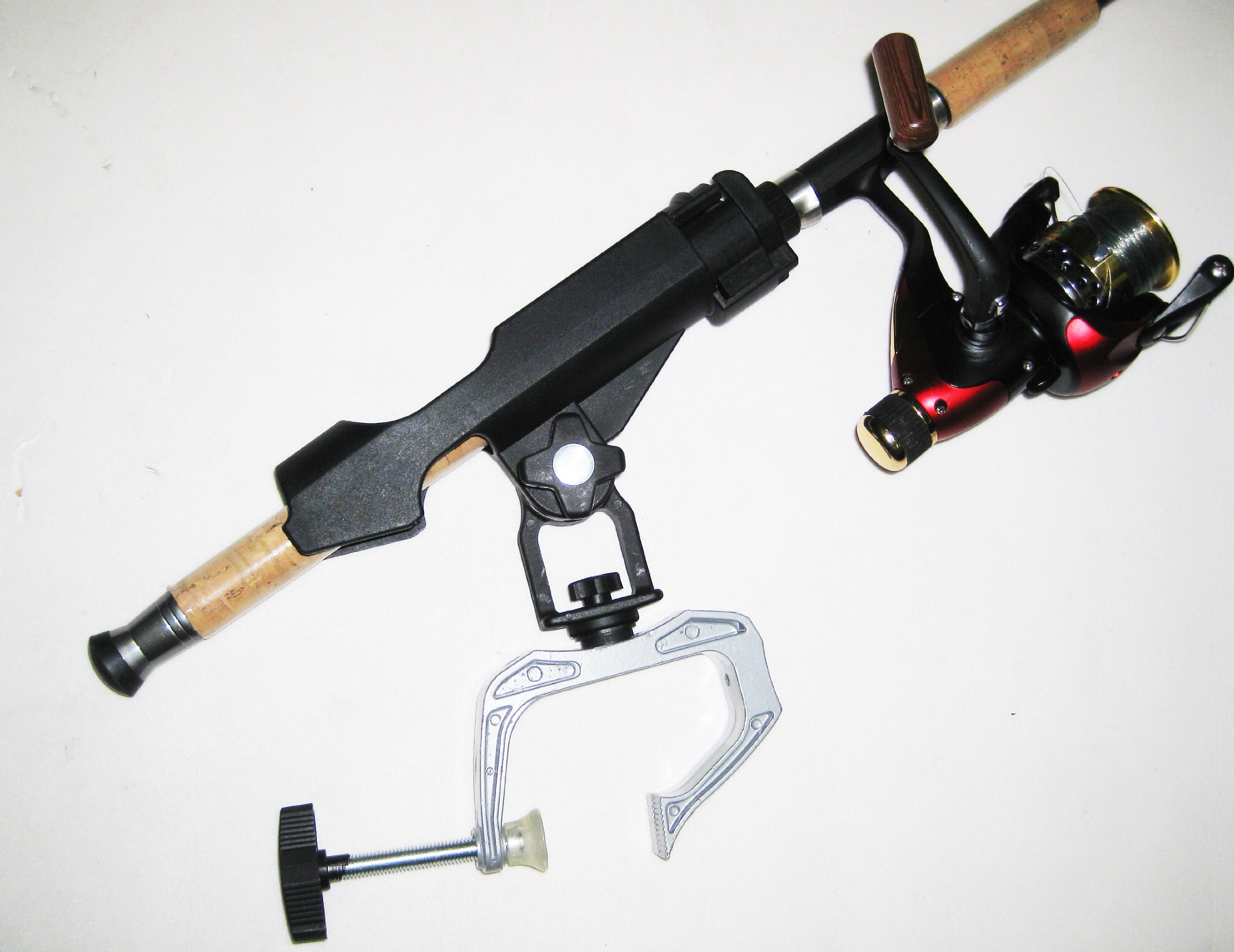 KUFA Sports Fishing Rod Holder & Fighting Belt - Adjustable Clamp-On Rod Holder for Saltwater & Freshwater Fishing - Perfect for Boat, Kayak, and Shore Fishing Adventures