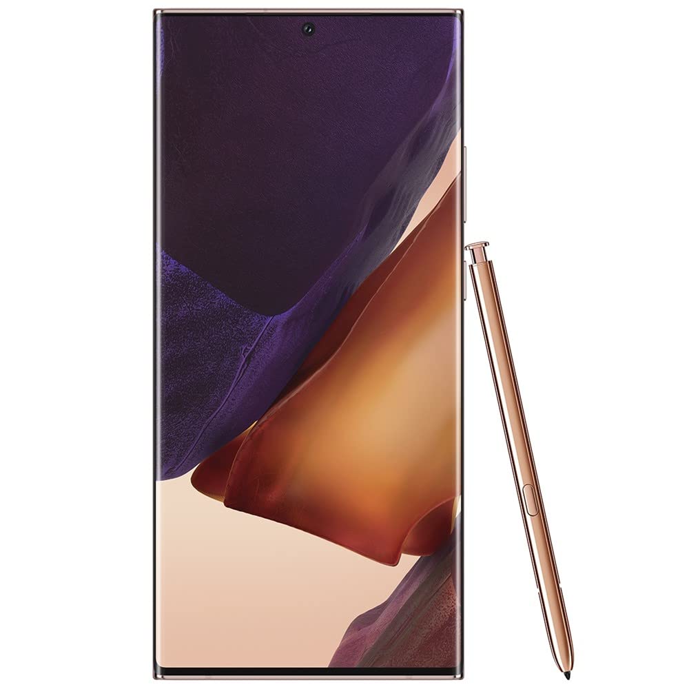 Samsung Galaxy Note 20 Ultra 5G Unlocked Smartphone 128GB Mystic Bronze (Renewed) - US Version | Fast 5G Android Phone for Mobile Gaming, Streaming & Productivity
