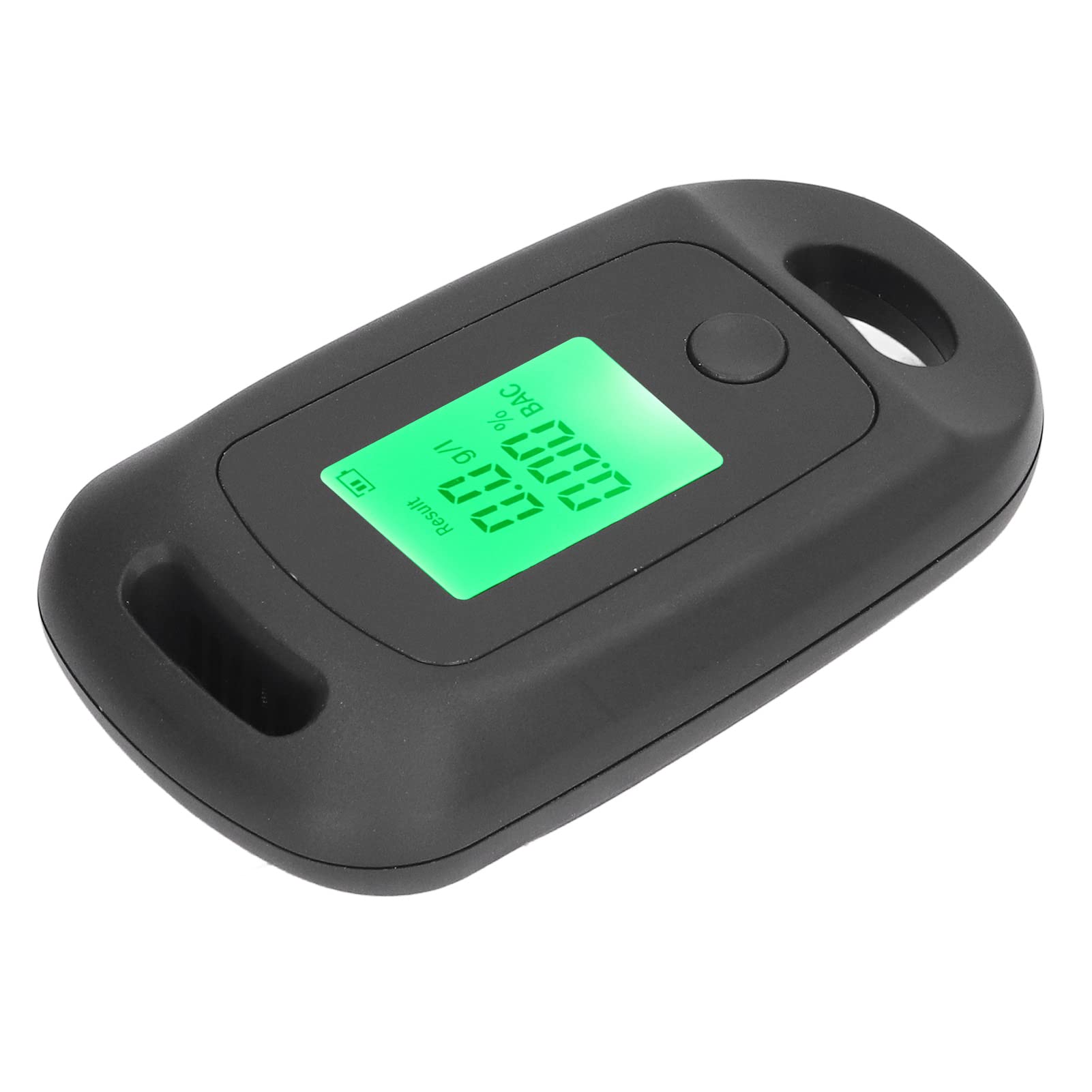 CHICIRIS Portable Breathalyzer - USB Rechargeable Alcohol Tester with Hanging Hole, High Accuracy 3.7V Battery & Built-in Light | Lightweight Design for Personal & Professional Use | Perfect for Nightlife, Workplace Testing & Road Safety (Black)