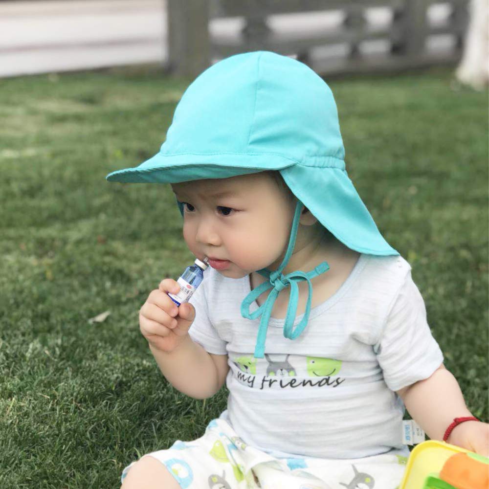 Baby Boys & Girls Sun Hat with UPF 50+ Protection - Adjustable Wide Brim Summer Beach Hat for Toddlers - Perfect for Outdoor Play, Beach Trips, and Sun Protection