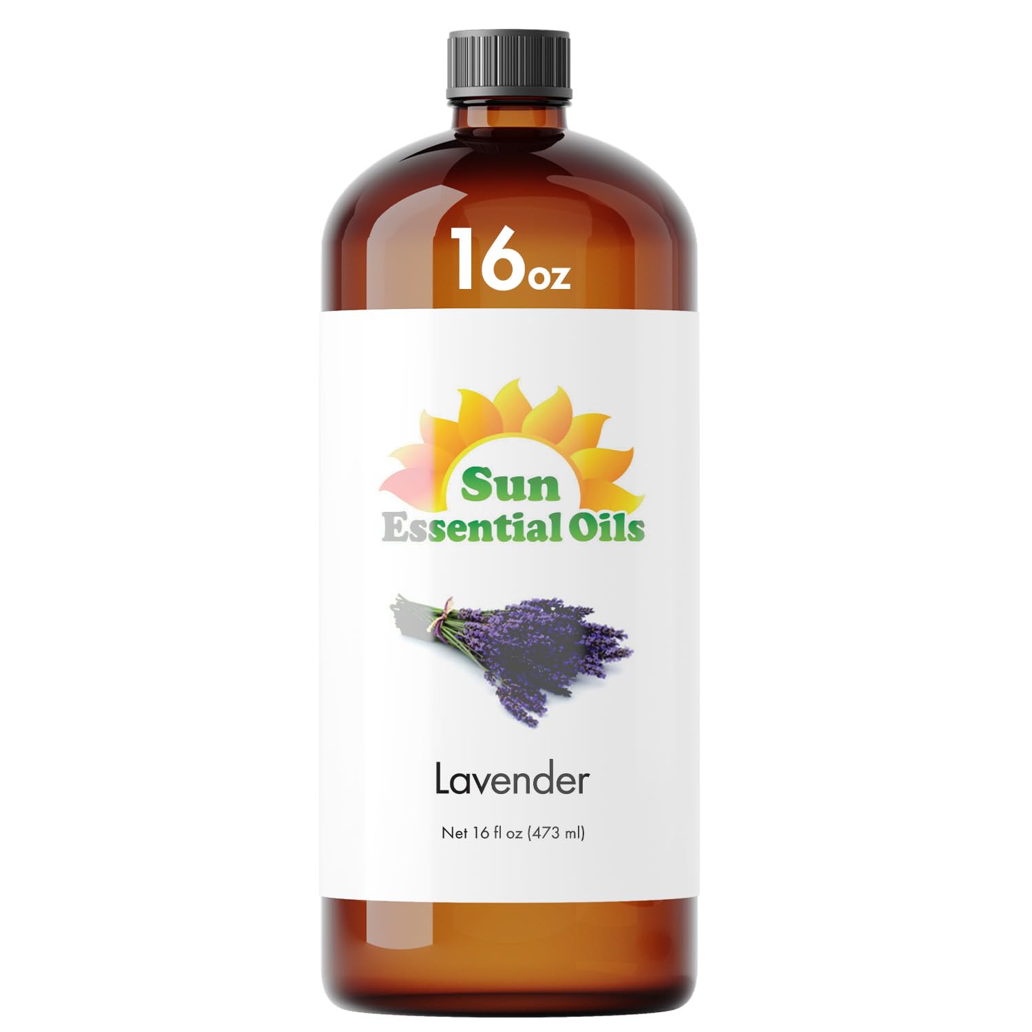 Organic Lavender Essential Oil 16 oz (473 ml) - 100% Pure Therapeutic Grade for Diffusers, Humidifiers, Aromatherapy, Massage & DIY Skincare - Relaxing Scent for Sleep, Stress Relief & Home Spa - Perfect for Candle Making, Soap Crafting & Bath Products