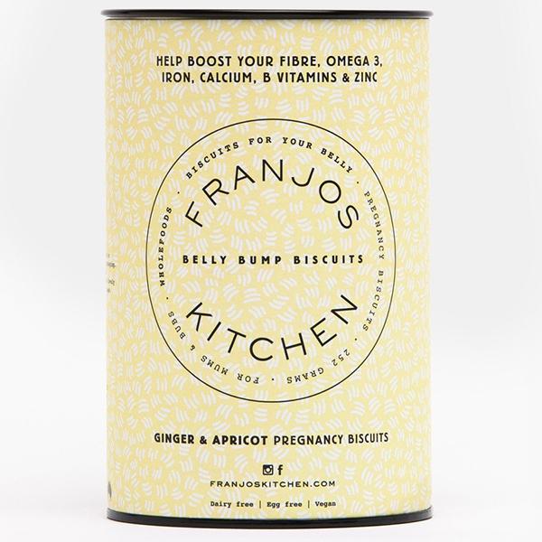 Franjos Kitchen Ginger & Apricot Pregnancy Biscuits - Morning Sickness Relief & Healthy Snack for Expecting Moms - Perfect for Nausea, Cravings & Pregnancy Wellness