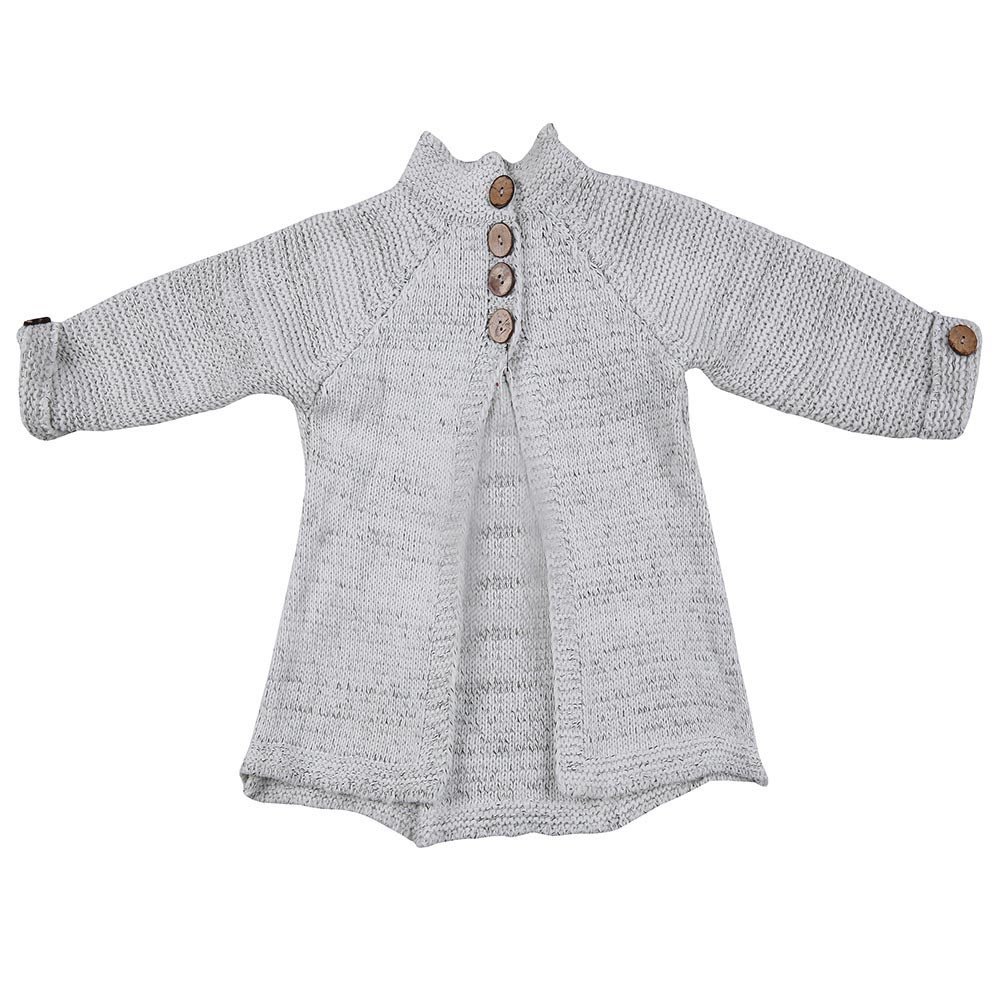 Girls Knitted Button Cardigan Sweater Outfit - Soft Baby Coat & Toddler Kids Clothes Set | Perfect for Winter Outfits, School Wear & Family Photos