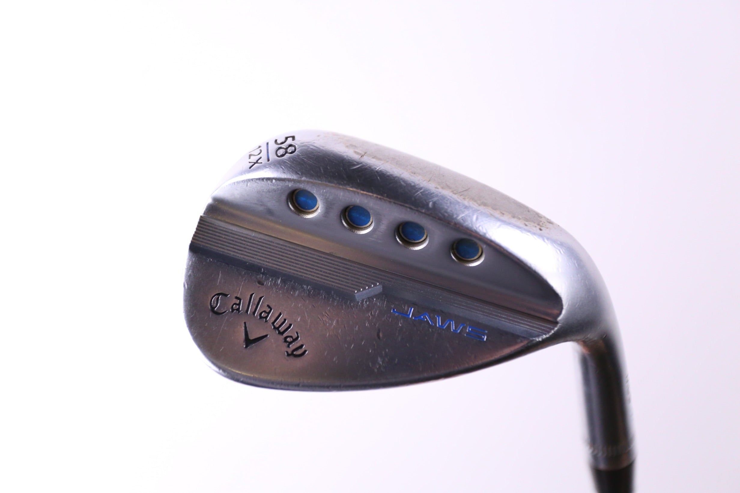 Used Callaway MD5 JAWS Chrome Lob Wedge - Right Handed 58° Stiff Flex Golf Club for High Spin & Precision Short Game Shots