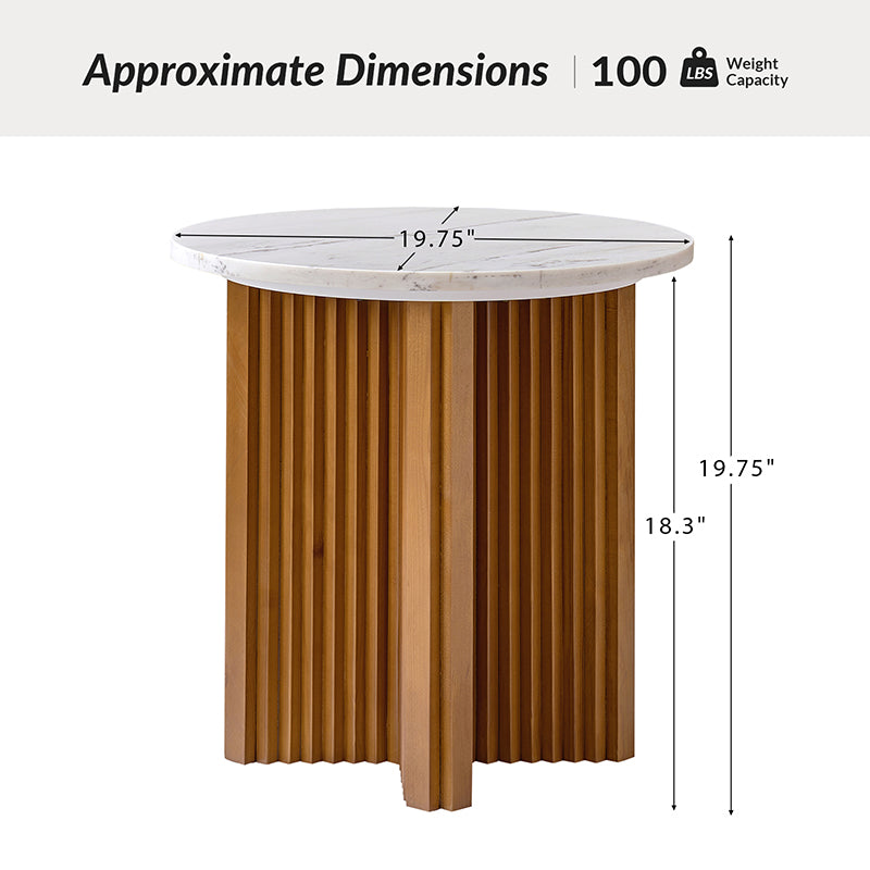 Oswald 2-Piece Living Room Coffee Table Set with Optional Side Table - Modern End Tables for Small Spaces, Sofa & Living Room Decor