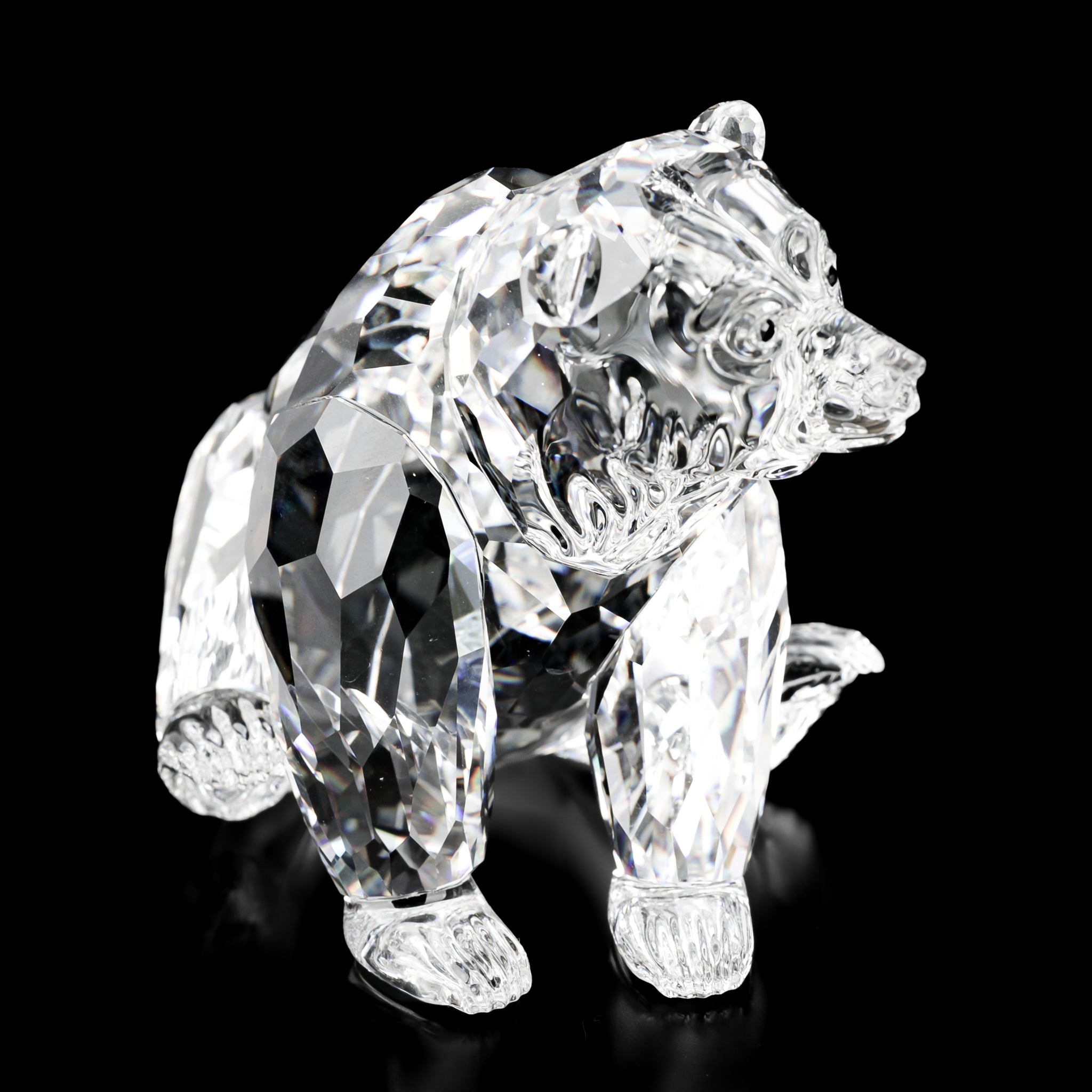 Swarovski Crystal Grizzly Bear Figurine 243880 - Elegant Home Decor & Gift for Collectors, Perfect for Christmas, Birthdays & Special Occasions