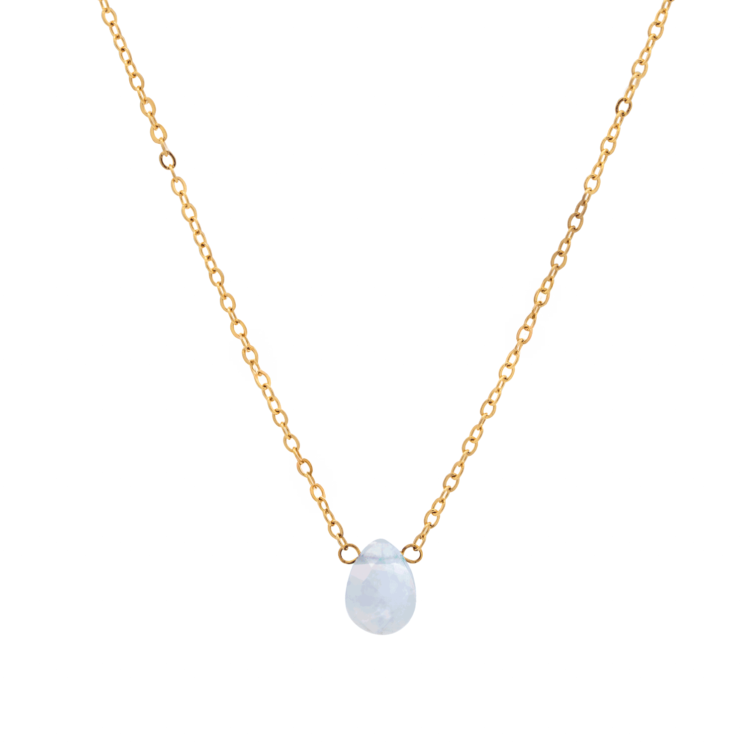 18K Gold Divine Pendant Necklace for Women - Elegant Religious Jewelry Gift for Baptism, Wedding & Special Occasions