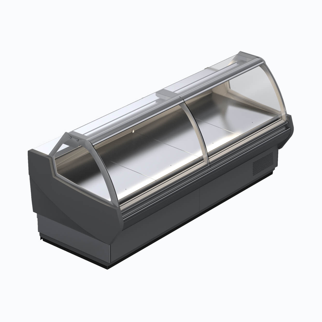 Bromic DD1875CG NR Curved Glass Deli Display Case - Commercial Refrigerated Food Showcase for Delis, Bakeries & Cafes - Perfect for Displaying Sandwiches, Pastries & Fresh Food