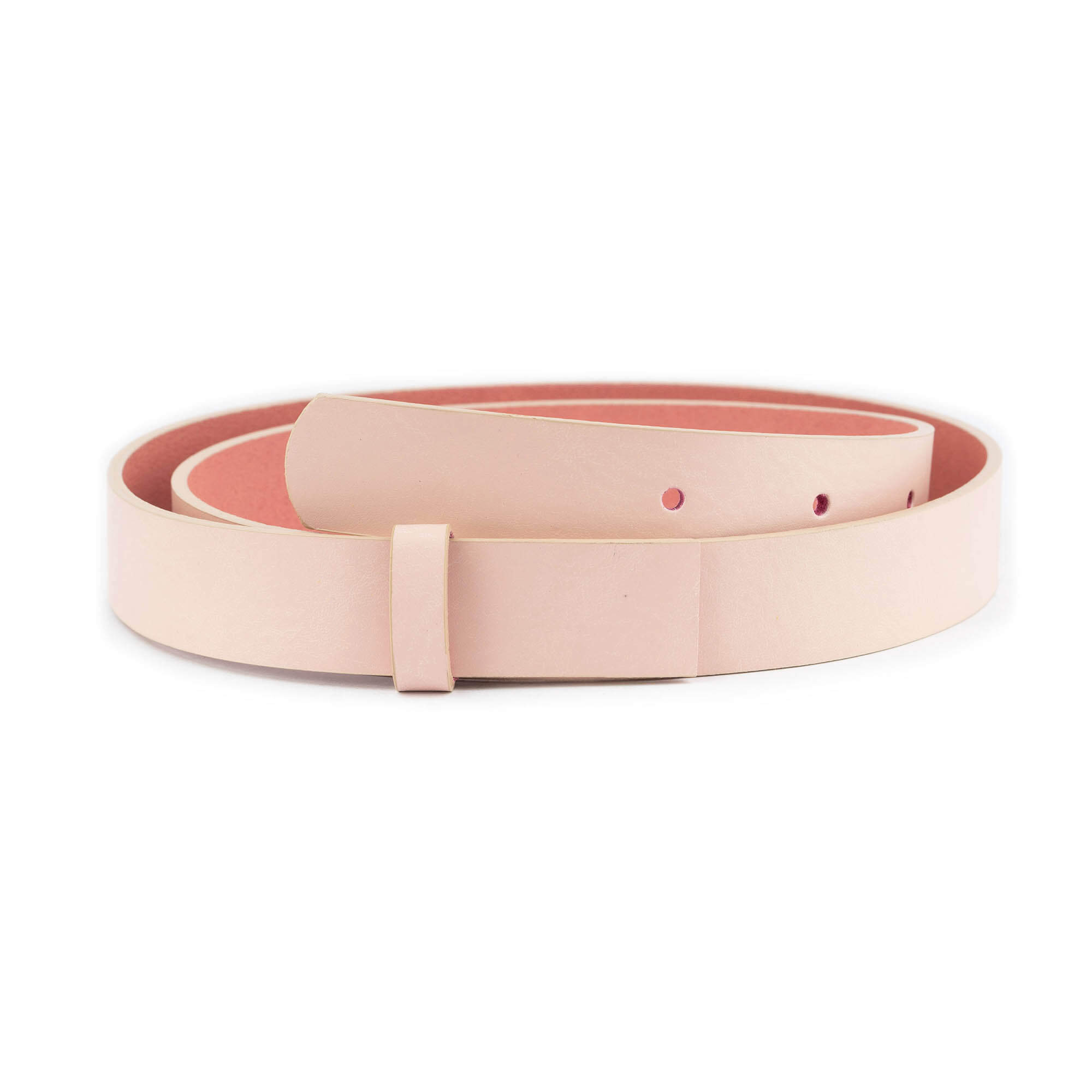 2.5 cm Light Pink Leather Belt Strap Replacement for Ferragamo Buckles - Women's Fashion Accessory for Office, Casual & Special Occasions