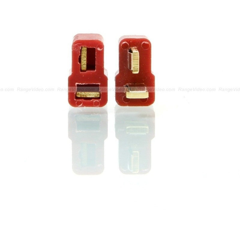 High Current T Connector T Plug Socket with T Deans (1 Pair/Set) - Ideal for RC Cars, Drones, and High-Power Battery Connections