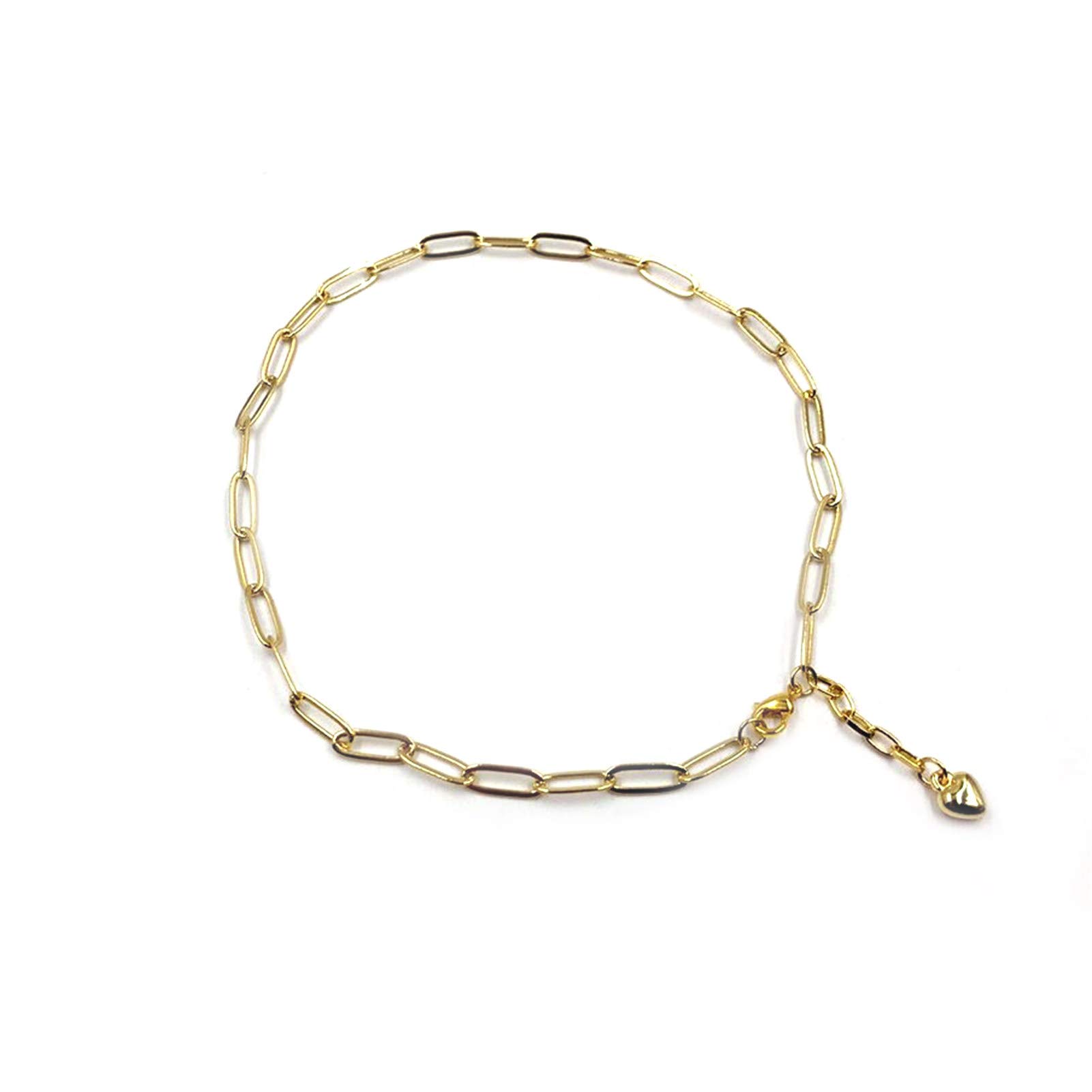 Fashion Women's Copper Plated Solid Color Paperclip Necklace Choker Jewelry Gift - Elegant Costume Jewelry for Everyday Wear & Special Occasions