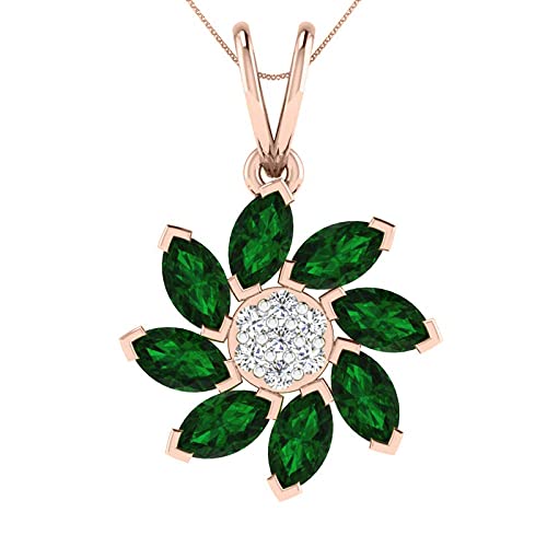 14K & 18K White/Yellow/Rose Gold IGI Certified 0.05 Carat Natural Diamond & Green Onyx Pendant (IJ Color, SI Clarity) - Elegant Jewelry Gift for Women & Girls | Dishis Designer Jewelry | Perfect for Birthdays, Anniversaries & Special Occasions