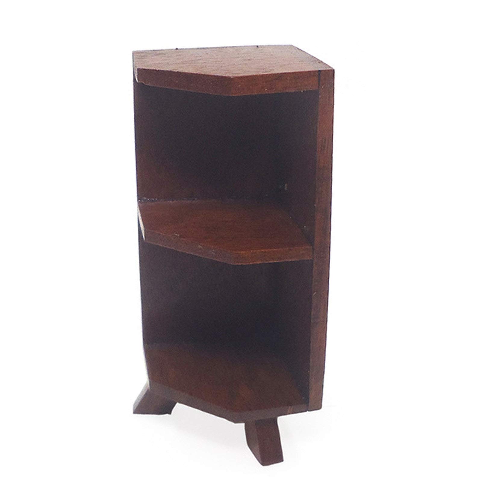 1/12 Scale Dollhouse Wooden Bookcase - Miniature Doll Furniture Accessories for Realistic Dollhouse Decor & DIY Model Scenes