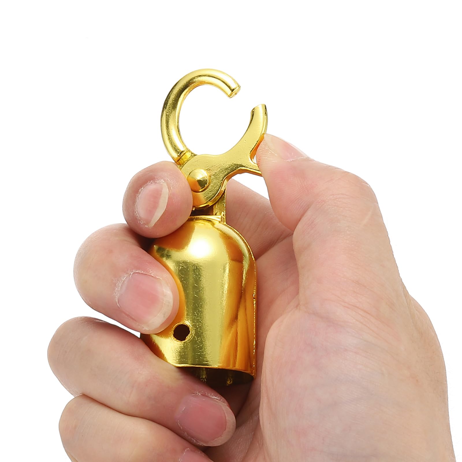 Golden Stanchion Rope End Stoppers 6-Pack - Crowd Control & Queue Dividers for Events
