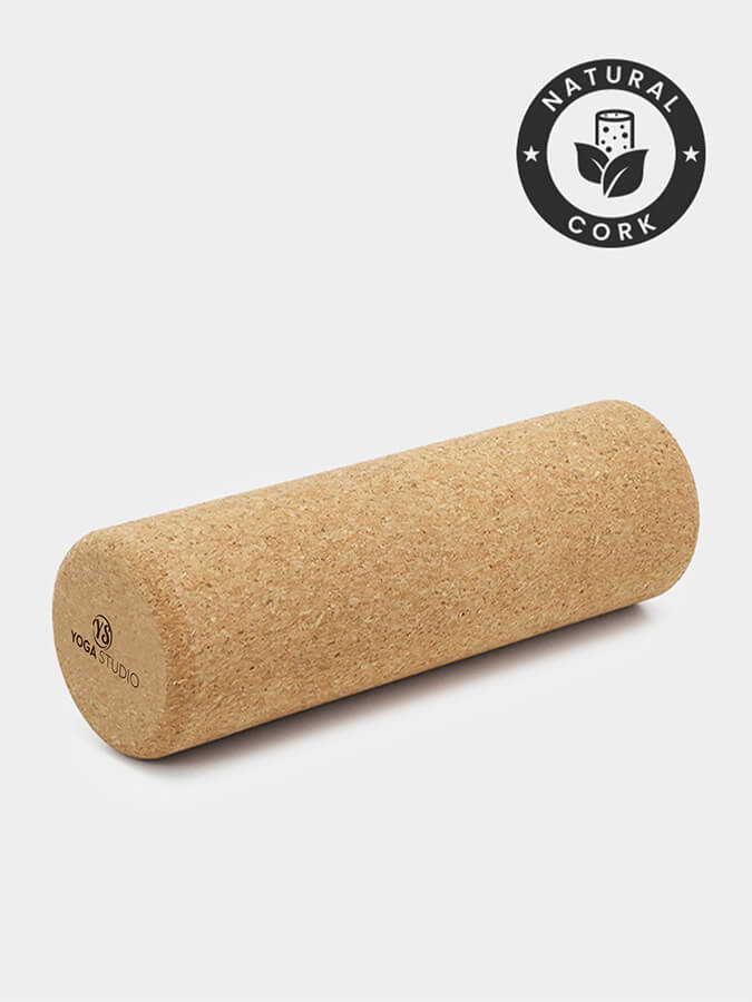 Premium Cork Yoga Foam Roller for Deep Tissue Massage & Fascia Release - Ideal for Yoga, Pilates, and Post-Workout Recovery