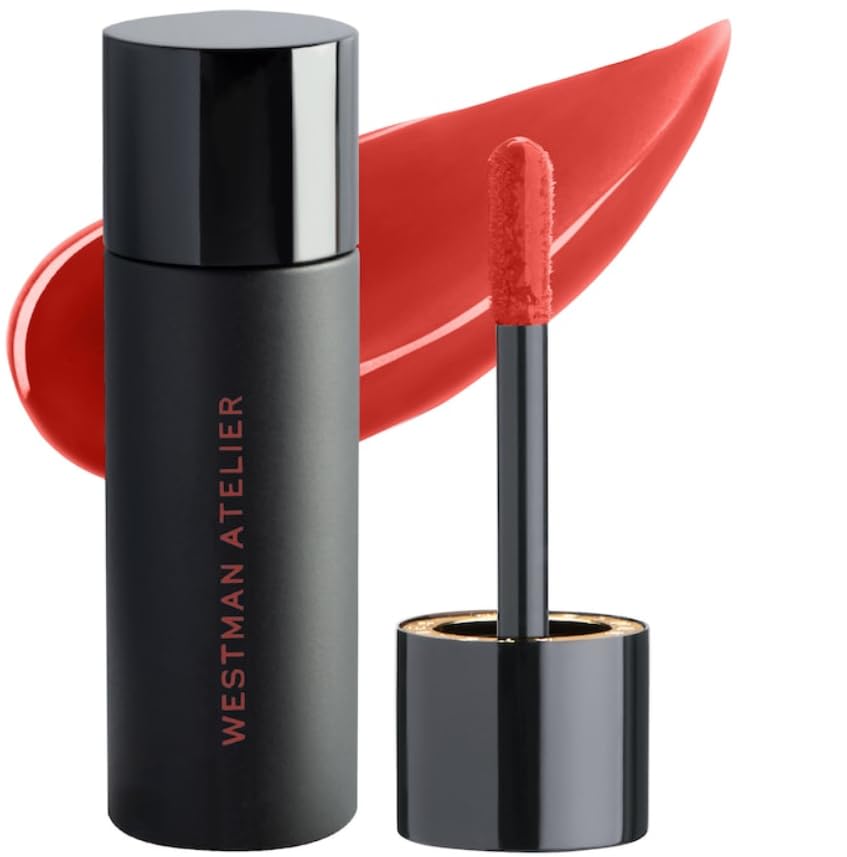 Westman Atelier Squeaky Clean Hydrating Liquid Lip Balm - Pipsqueak Nude Pink Shade with Free Sheet Mask | Moisturizing Lip Care for Dry Lips, Perfect for Daily Wear & Nighttime Lip Treatment