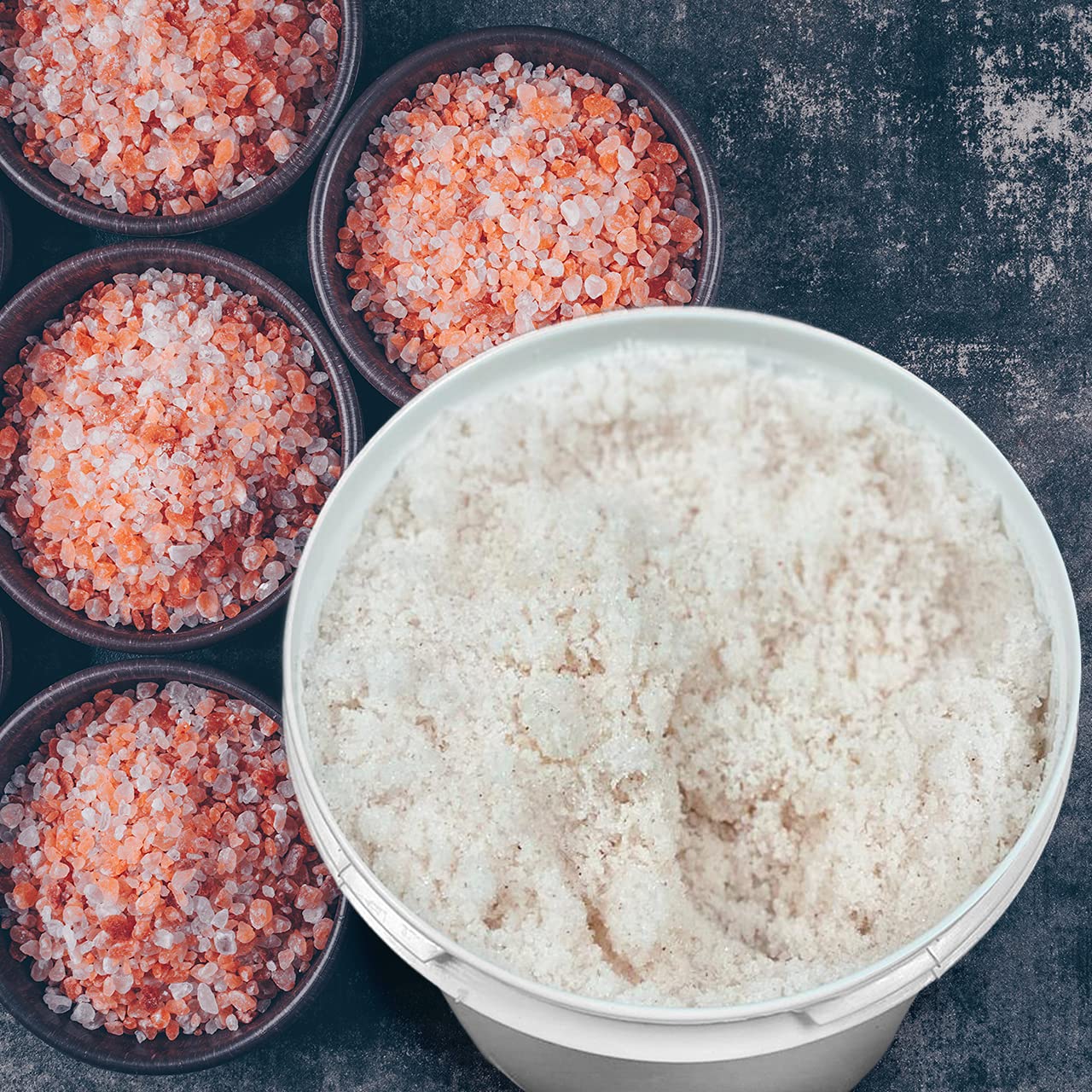 Himalayan Salt Scrub 128oz with Rose Absolute - Natural Exfoliating Body Scrub for Soft & Smooth Skin - Perfect for Spa, Home Relaxation & Gift Giving