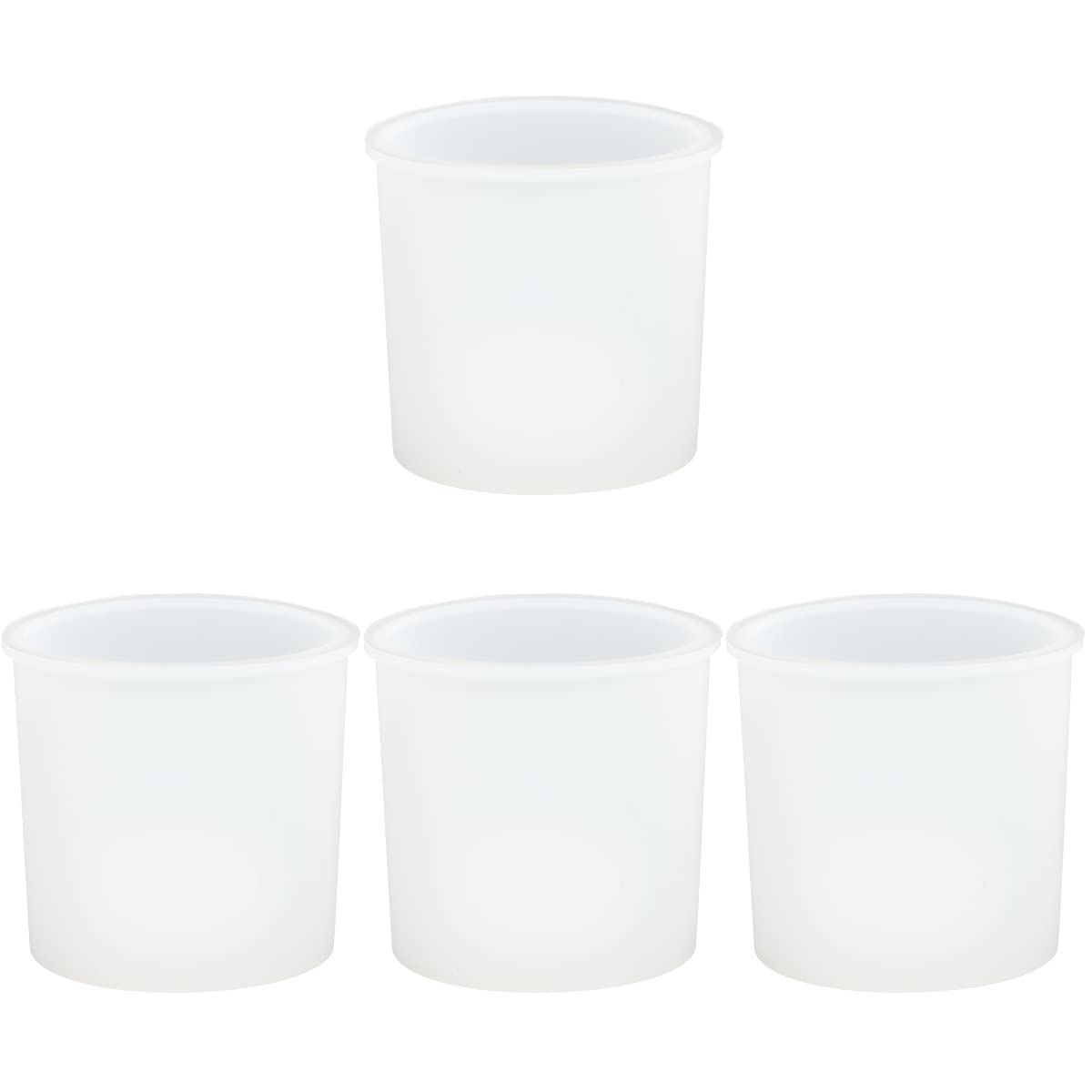 4-Piece DIY Flower Pot Mold Set - Crystal Epoxy Resin Plant Holder for Succulents, Herbs & Small Plants - Perfect for Home Decor, Gardening & Craft Projects