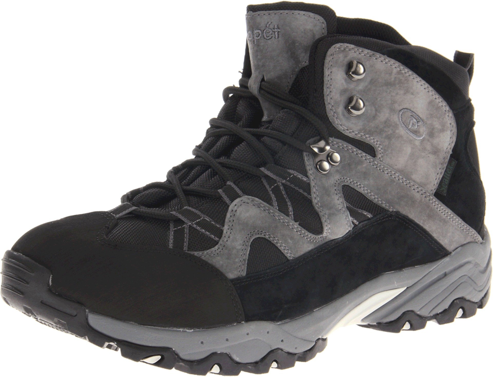 Propet Men's Eiger Mid Waterproof Hiking Boots - Lightweight Outdoor Trekking Shoes for Trail Walking & Camping Adventures