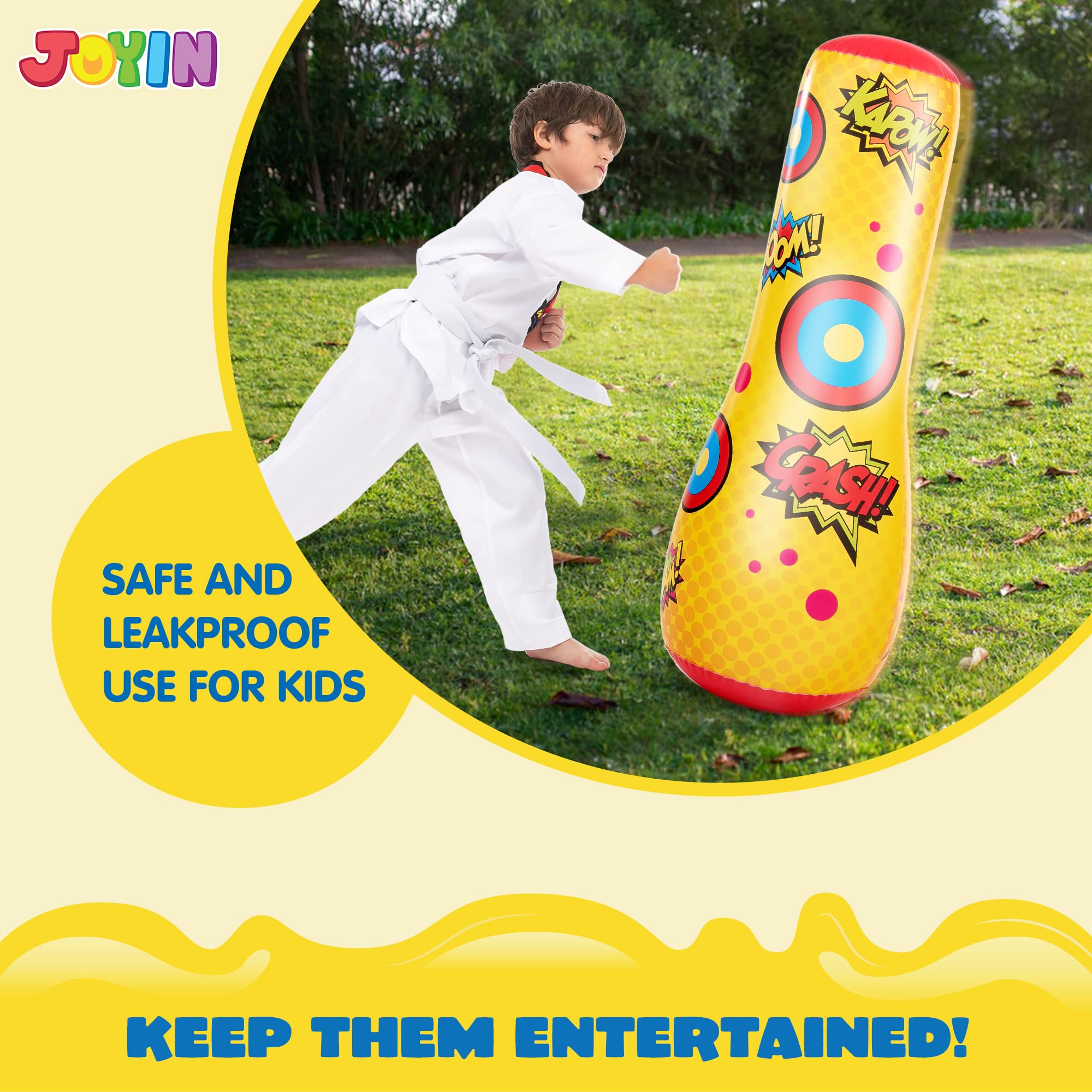 2 Pack Inflatable Punching Bag for Kids - 47