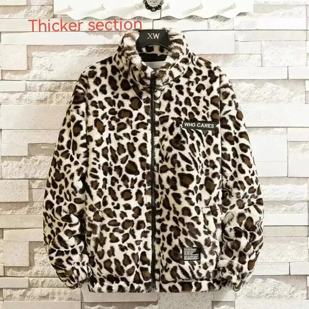 Men's Casual Turtle Print Fleece Jacket - Cozy & Stylish Outerwear for Fall and Winter Outdoor Activities