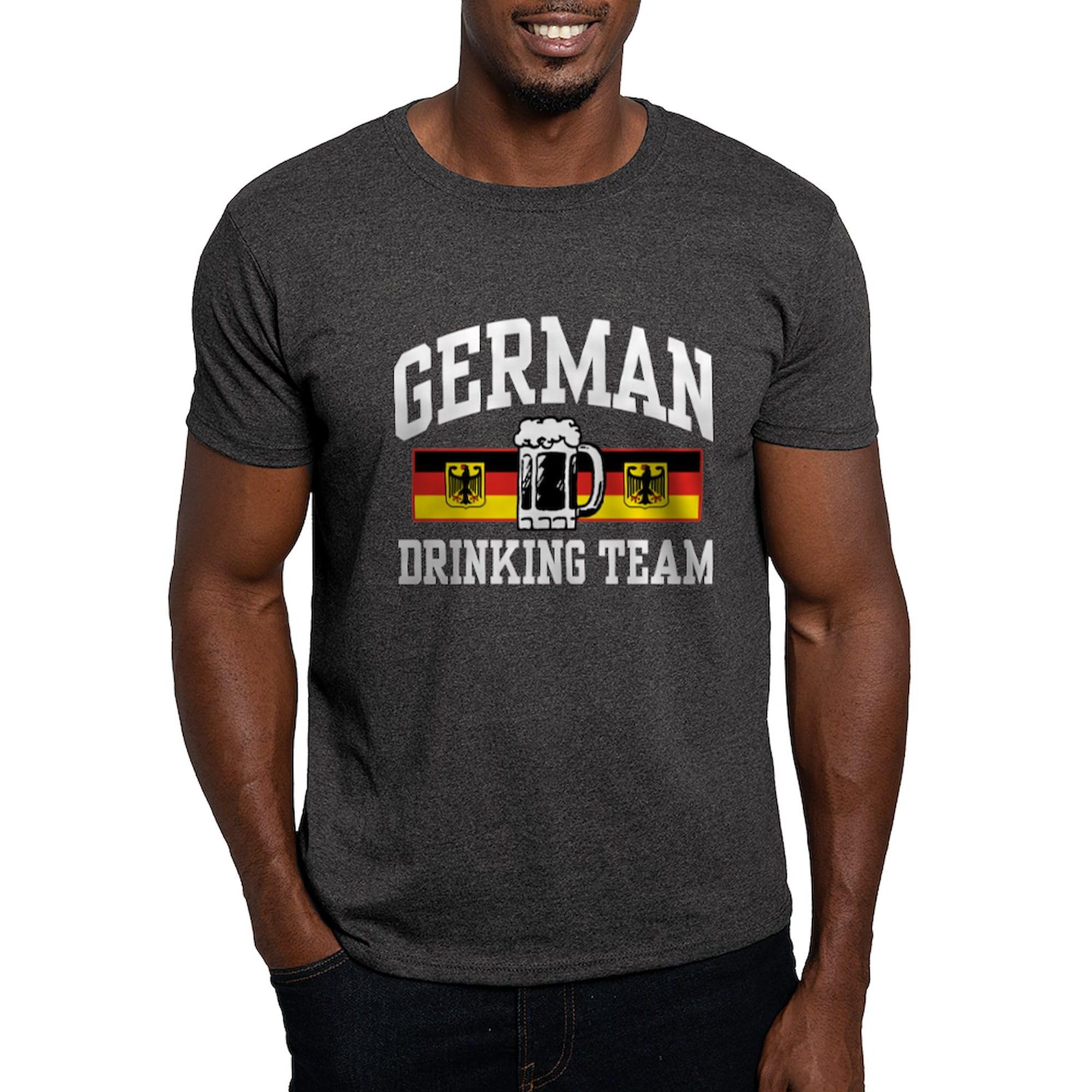 German Drinking Team Dark T-Shirt for Men - 100% Cotton Classic Graphic Tee | Oktoberfest, Beer Festival & Casual Wear