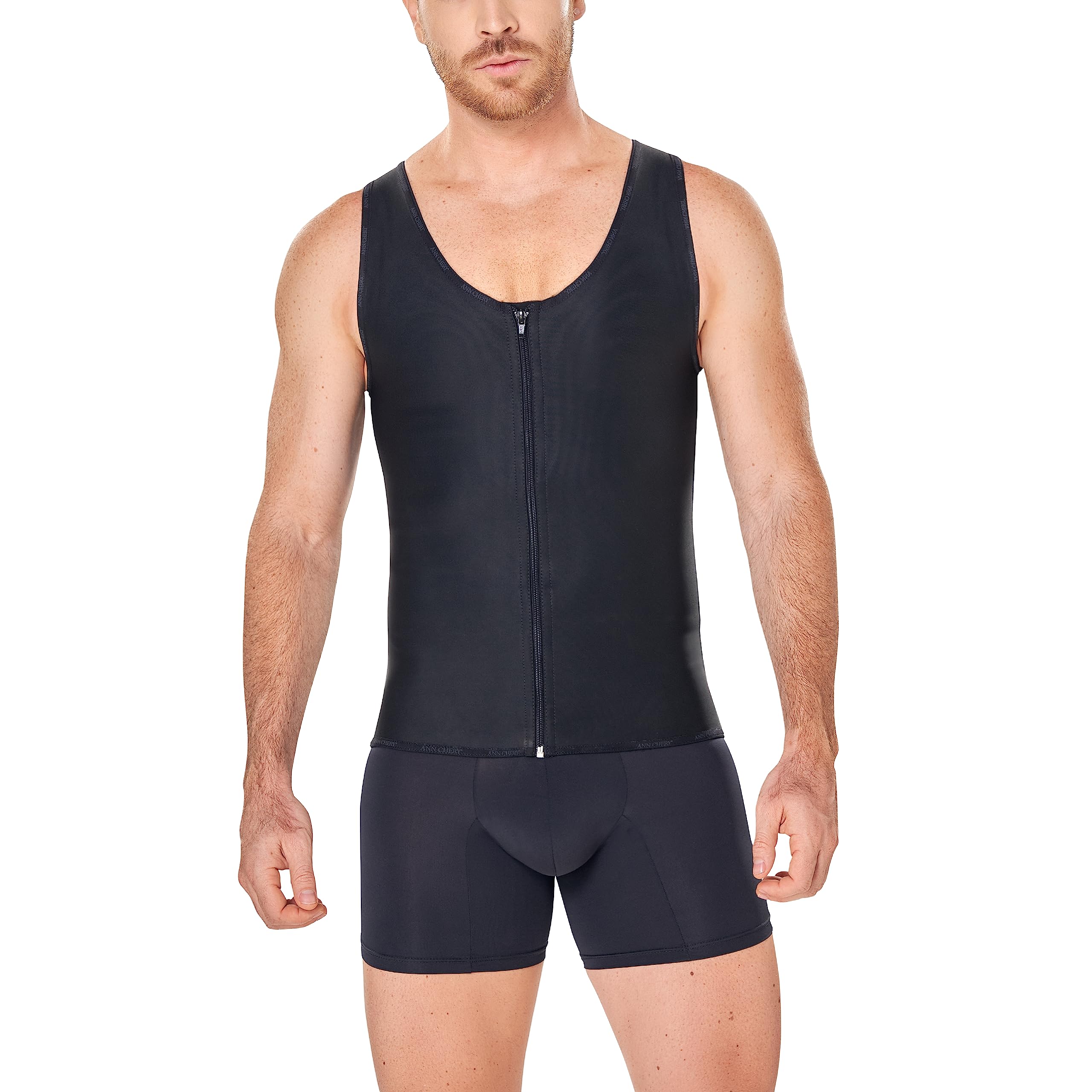 Ann Chery Men's Latex Girdle Body Shaper - Slimming Waist Trainer for Men, Posture Corrector & Back Support - Perfect for Workout, Weight Loss & Everyday Wear