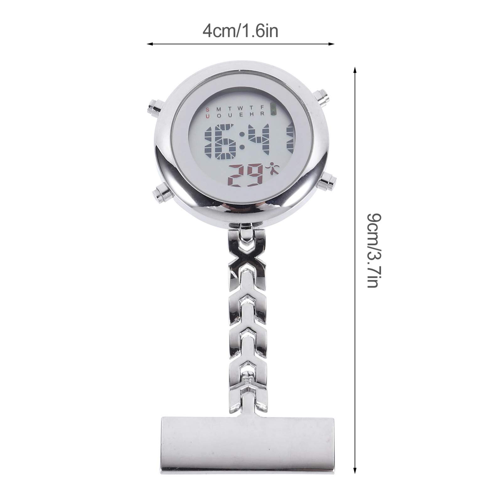 Digital Nurse Watch - Large Dial Clip-On Fob Watch for Medical Professionals | Valentine's Day Gift for Nurses