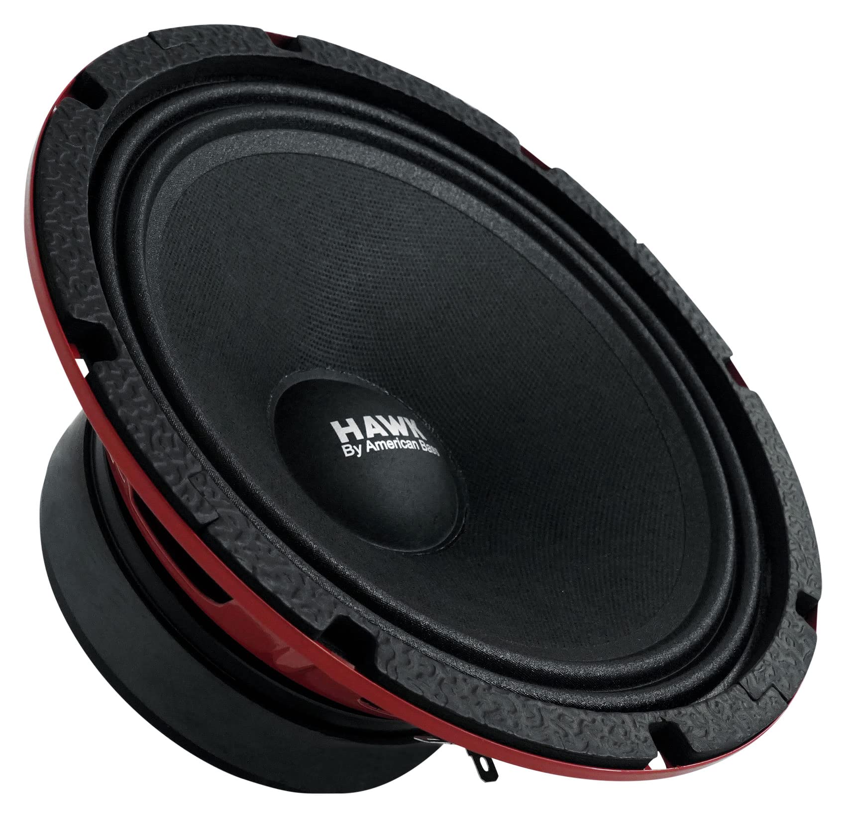 American Bass Hawk-8 600W 8-Inch Midrange Midbass Car Speakers with Grills (Pair, 4 Ohm) - Premium Sound for Cars, Trucks & SUVs - Perfect for Upgrading Your Vehicle Audio System
