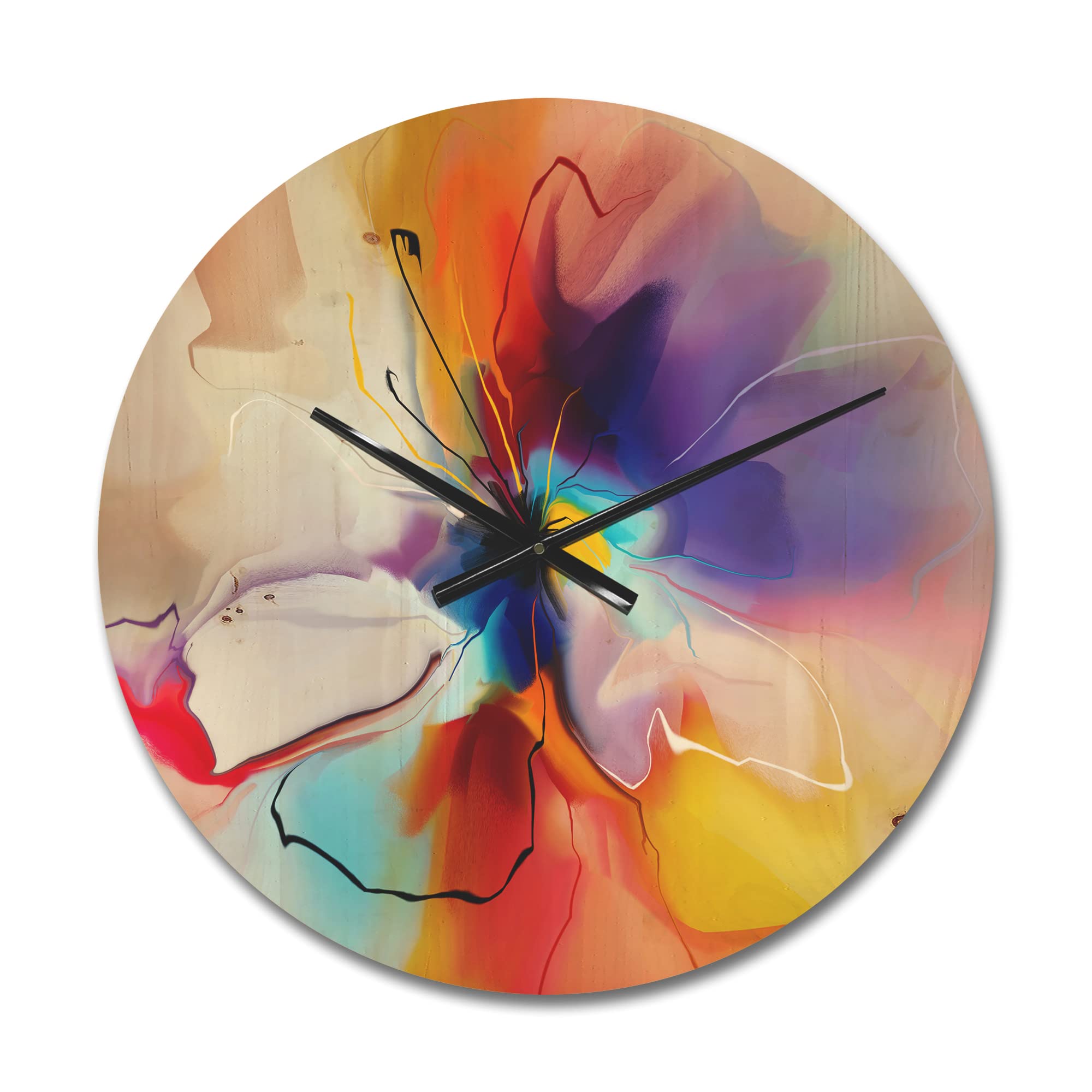A Timeless Piece of Art: The Story Behind Our Abstract Creative Flower Wall Clock