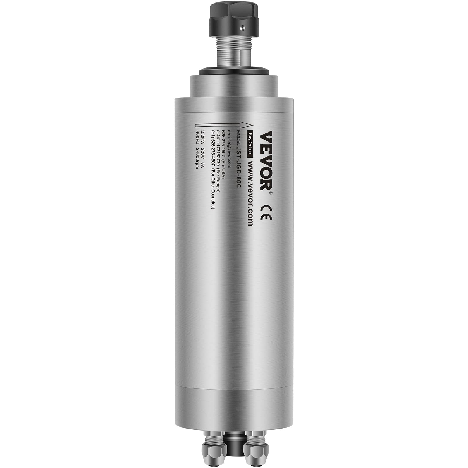 2.2KW Water Cooled CNC Spindle Motor Kit for Router, Engraving & Milling Machines - High Precision CNC Spindle for Woodworking, Metal Cutting & DIY Projects