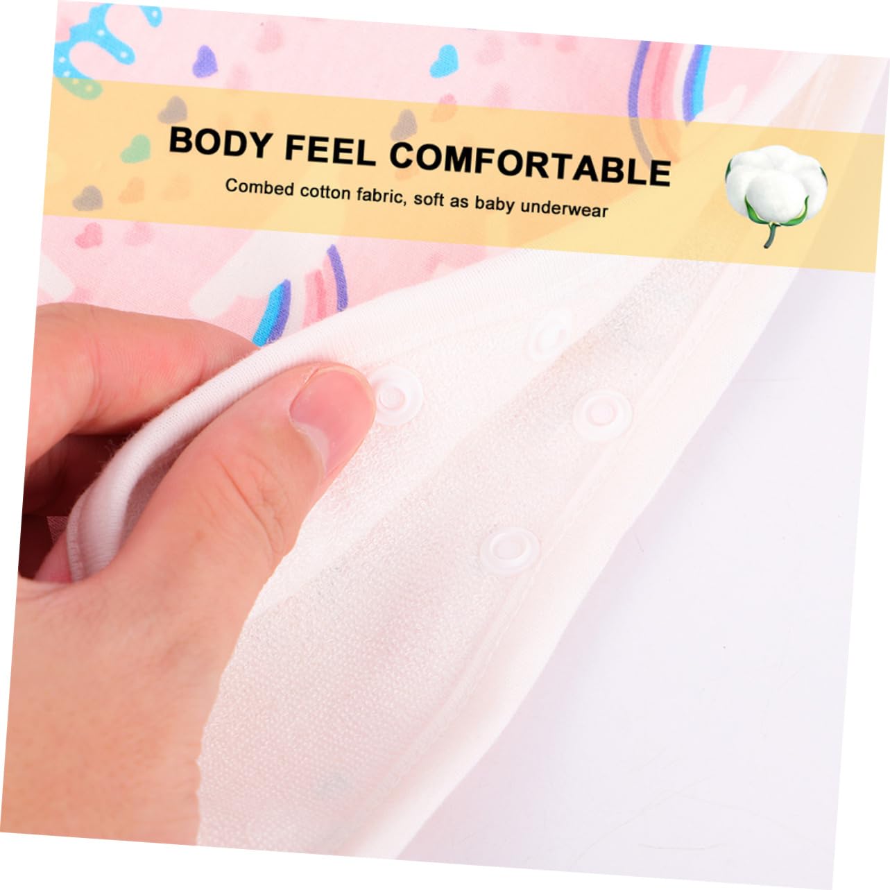 UPKOCH 2 Pack Washable Cotton Training Diaper Shorts for Toddlers - Soft Reusable Baby Underwear for Potty Training & Daycare Use