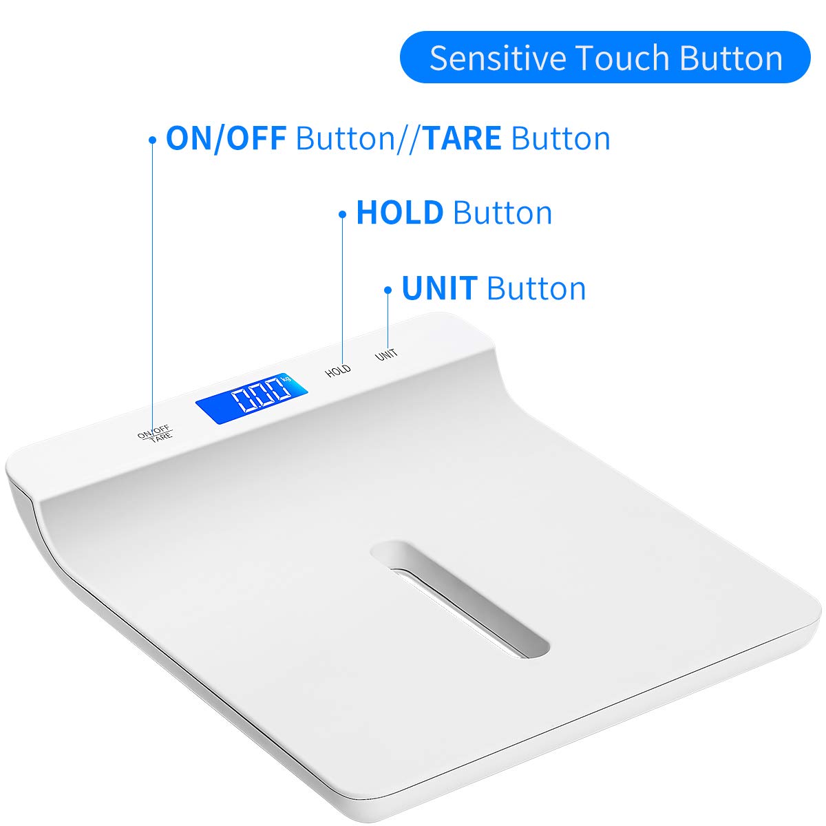 KUBEI Digital Baby Scale for Infants & Pets - Accurate Weight & Height Measurement in kg/lb/oz - Multi-Function Toddler Scale with Holding Function & Tray - Perfect for Newborns, Puppies & Kittens - Ideal for Pediatric Checkups, Pet Health Monitoring & Home Use